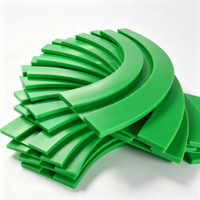 Guides à chaînes à roulettes en UHMWPE pour convoyeurs